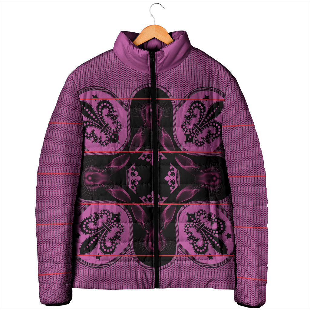 Bafokeng Rabbit Crown Palesa ea kharanium Padded Jacket Pink Seanamarena Basotho Blanket Inspired