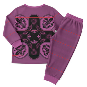 Bafokeng Rabbit Crown Palesa ea kharanium Christmas Pajama Set Pink Seanamarena Basotho Blanket Inspired