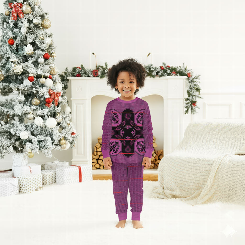 Bafokeng Rabbit Crown Palesa ea kharanium Christmas Pajama Set Pink Seanamarena Basotho Blanket Inspired