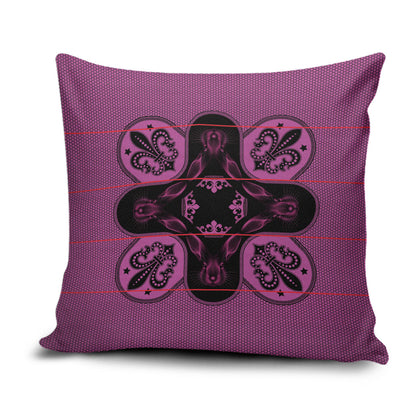Bafokeng Rabbit Crown Palesa ea kharanium Pillow Cover Pink Seanamarena Basotho Blanket Inspired