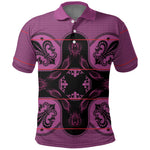 Bafokeng Rabbit Crown Palesa ea kharanium Polo Shirt Pink Seanamarena Basotho Blanket Inspired