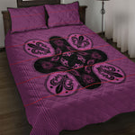 Bafokeng Rabbit Crown Palesa ea kharanium Quilt Bed Set Pink Seanamarena Basotho Blanket Inspired
