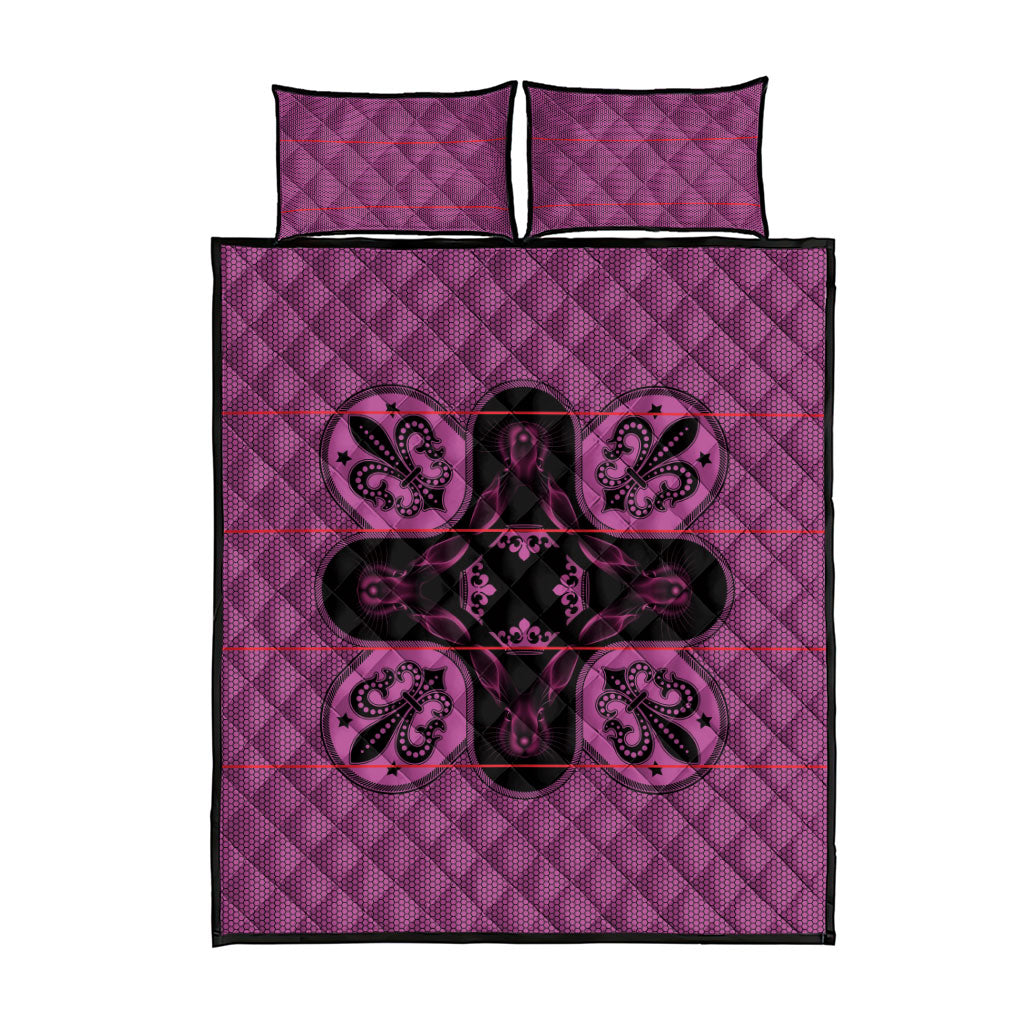 Bafokeng Rabbit Crown Palesa ea kharanium Quilt Bed Set Pink Seanamarena Basotho Blanket Inspired