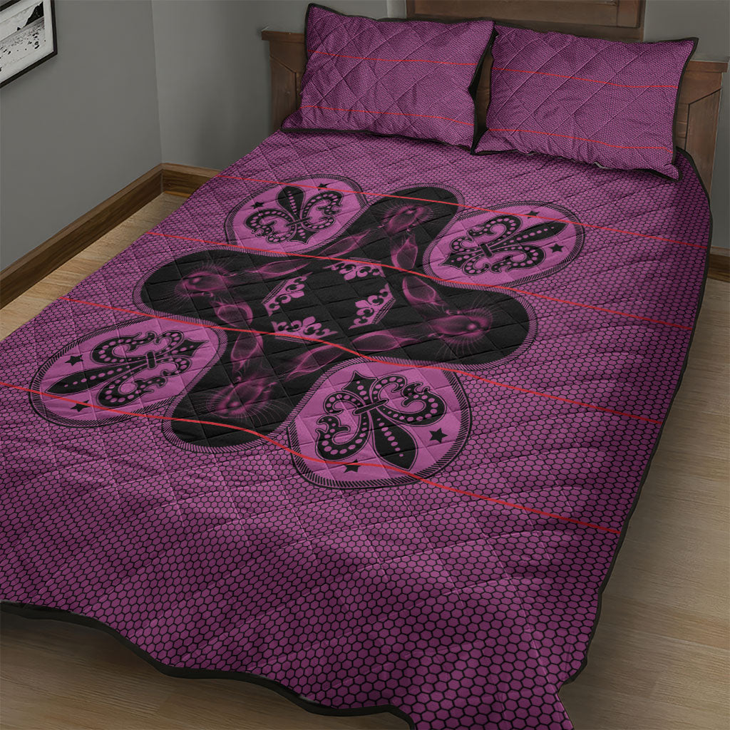 Bafokeng Rabbit Crown Palesa ea kharanium Quilt Bed Set Pink Seanamarena Basotho Blanket Inspired