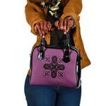 Bafokeng Rabbit Crown Palesa ea kharanium Shoulder Handbag Pink Seanamarena Basotho Blanket Inspired