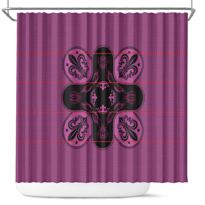 Bafokeng Rabbit Crown Palesa ea kharanium Shower Curtain Pink Seanamarena Basotho Blanket Inspired