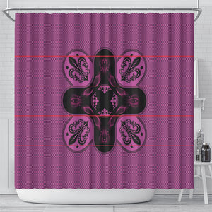 Bafokeng Rabbit Crown Palesa ea kharanium Shower Curtain Pink Seanamarena Basotho Blanket Inspired