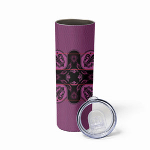 Bafokeng Rabbit Crown Palesa ea kharanium Skinny Tumbler Pink Seanamarena Basotho Blanket Inspired