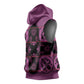 Bafokeng Rabbit Crown Palesa ea kharanium Sleeveless Hoodie Pink Seanamarena Basotho Blanket Inspired