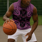 Bafokeng Rabbit Crown Palesa ea kharanium Sleeveless Hoodie Pink Seanamarena Basotho Blanket Inspired