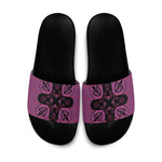 Bafokeng Rabbit Crown Palesa ea kharanium Slide Sandals Pink Seanamarena Basotho Blanket Inspired