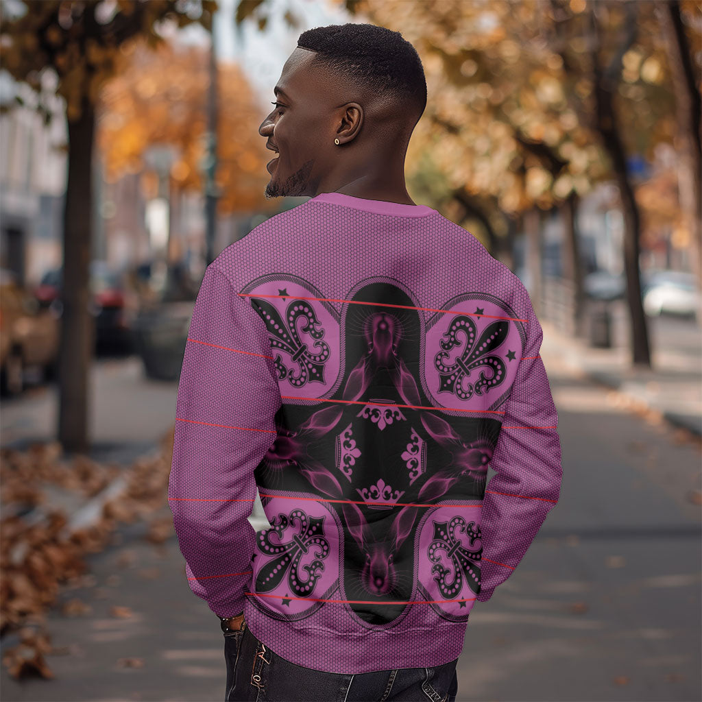 Bafokeng Rabbit Crown Palesa ea kharanium Sweatshirt Pink Seanamarena Basotho Blanket Inspired