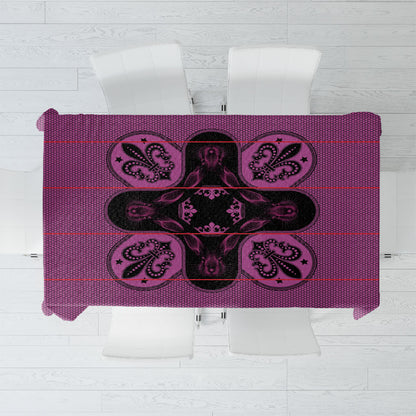 Bafokeng Rabbit Crown Palesa ea kharanium Tablecloth Pink Seanamarena Basotho Blanket Inspired