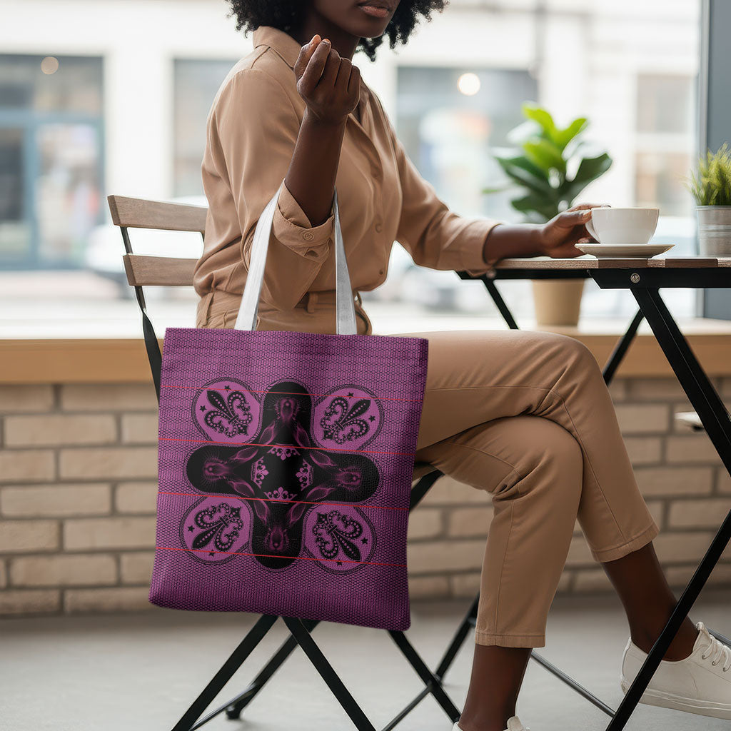 Bafokeng Rabbit Crown Palesa ea kharanium Tote Bag Pink Seanamarena Basotho Blanket Inspired