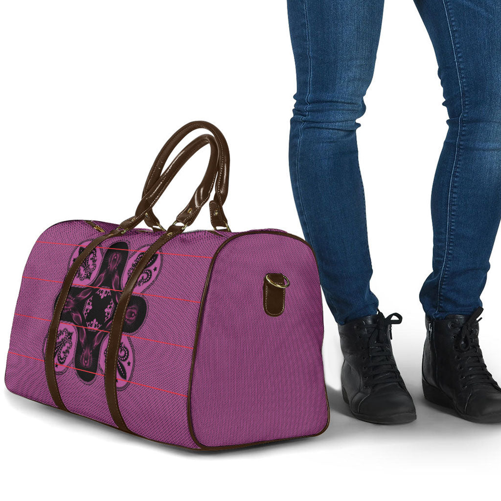 Bafokeng Rabbit Crown Palesa ea kharanium Travel Bag Pink Seanamarena Basotho Blanket Inspired