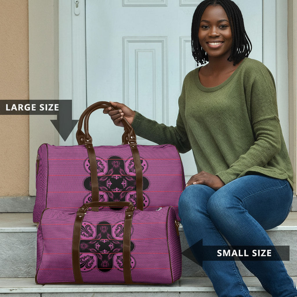 Bafokeng Rabbit Crown Palesa ea kharanium Travel Bag Pink Seanamarena Basotho Blanket Inspired