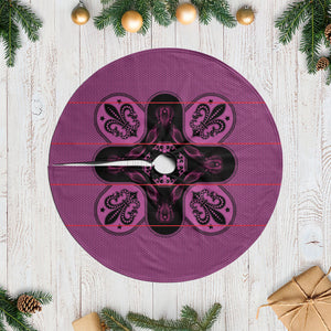 Bafokeng Rabbit Crown Palesa ea kharanium Tree Skirt Pink Seanamarena Basotho Blanket Inspired