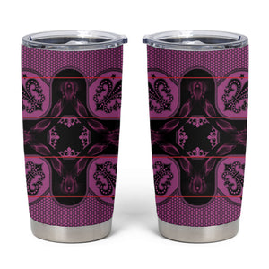 Bafokeng Rabbit Crown Palesa ea kharanium Tumbler Cup Pink Seanamarena Basotho Blanket Inspired
