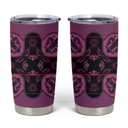 Bafokeng Rabbit Crown Palesa ea kharanium Tumbler Cup Pink Seanamarena Basotho Blanket Inspired
