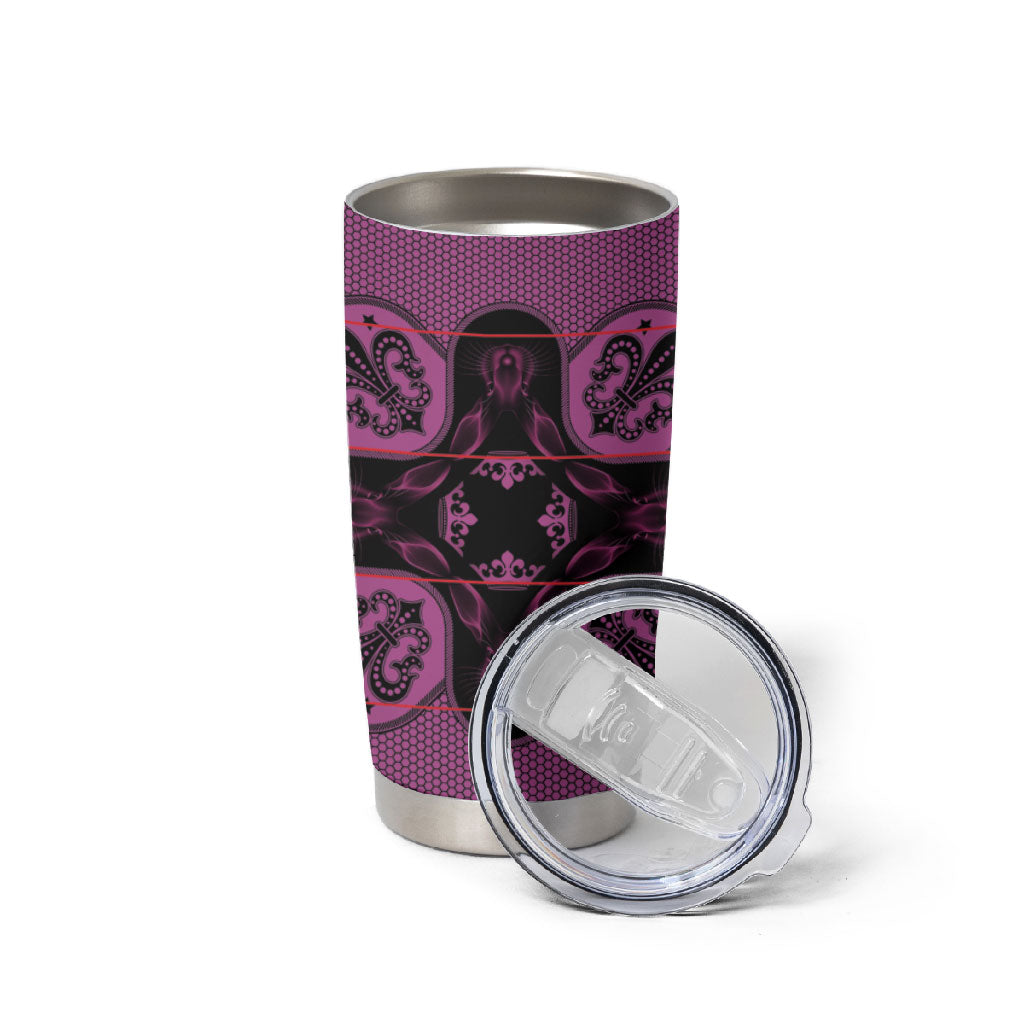 Bafokeng Rabbit Crown Palesa ea kharanium Tumbler Cup Pink Seanamarena Basotho Blanket Inspired