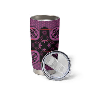 Bafokeng Rabbit Crown Palesa ea kharanium Tumbler Cup Pink Seanamarena Basotho Blanket Inspired