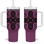 Bafokeng Rabbit Crown Palesa ea kharanium Tumbler With Handle Pink Seanamarena Basotho Blanket Inspired