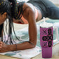 Bafokeng Rabbit Crown Palesa ea kharanium Tumbler With Handle Pink Seanamarena Basotho Blanket Inspired