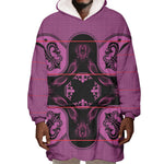Bafokeng Rabbit Crown Palesa ea kharanium Wearable Blanket Hoodie Pink Seanamarena Basotho Blanket Inspired