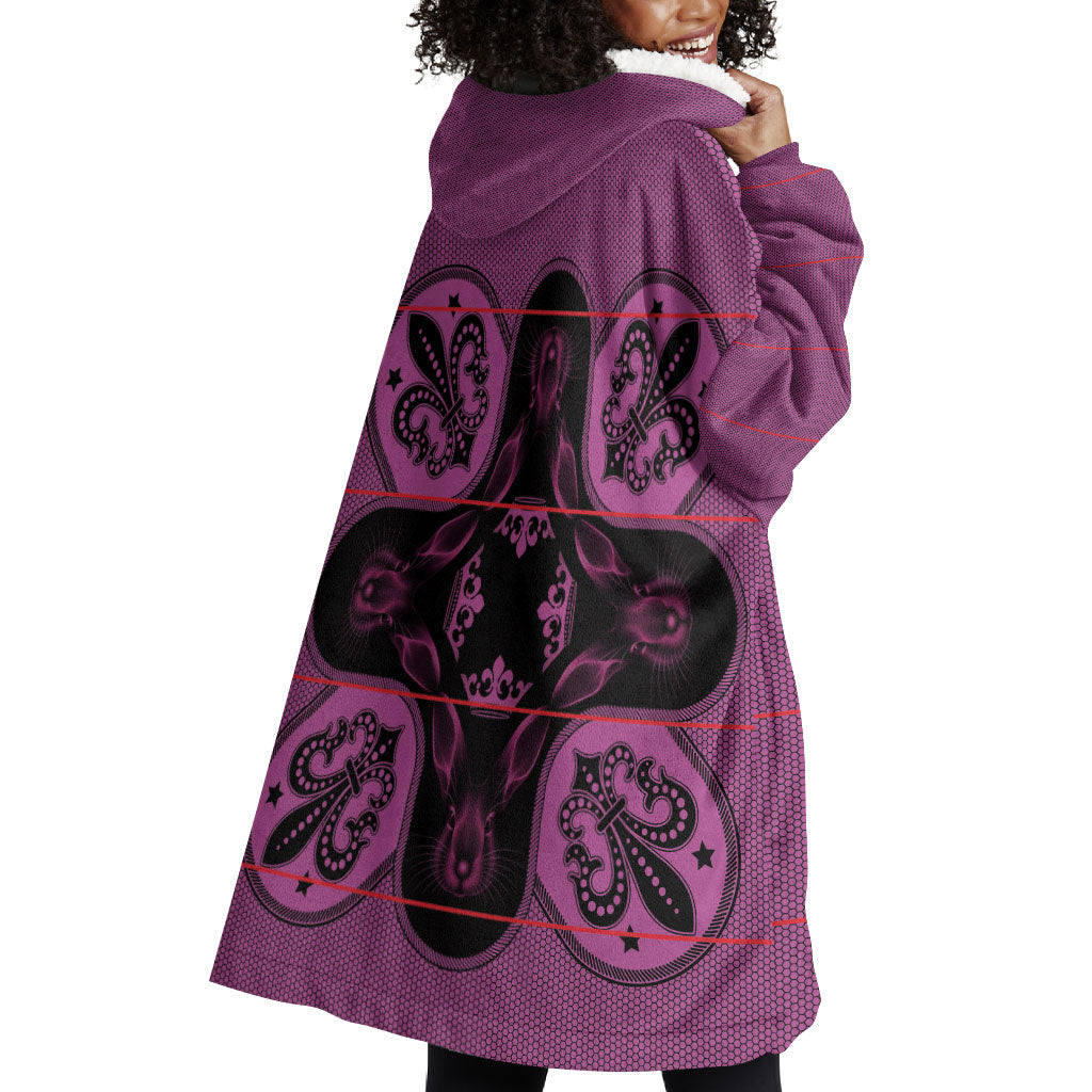 Bafokeng Rabbit Crown Palesa ea kharanium Wearable Blanket Hoodie Pink Seanamarena Basotho Blanket Inspired
