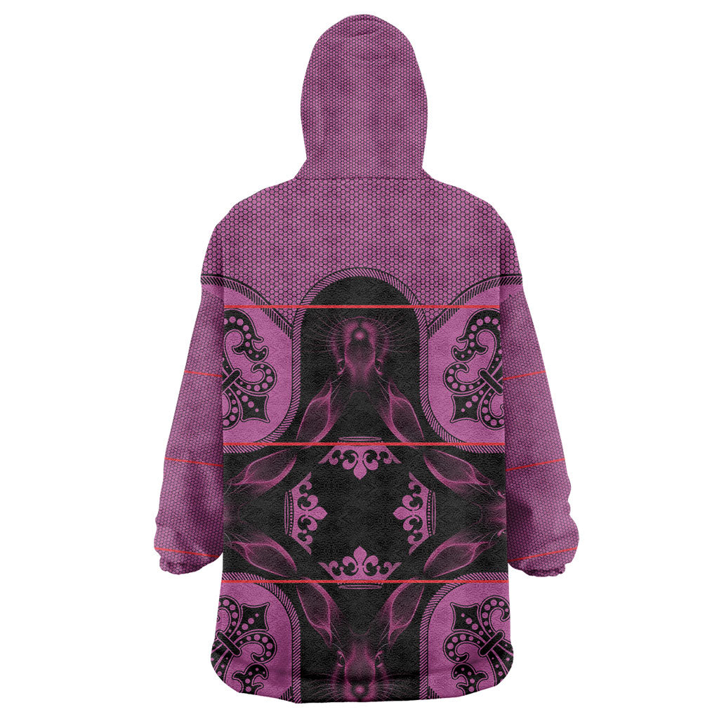 Bafokeng Rabbit Crown Palesa ea kharanium Wearable Blanket Hoodie Pink Seanamarena Basotho Blanket Inspired