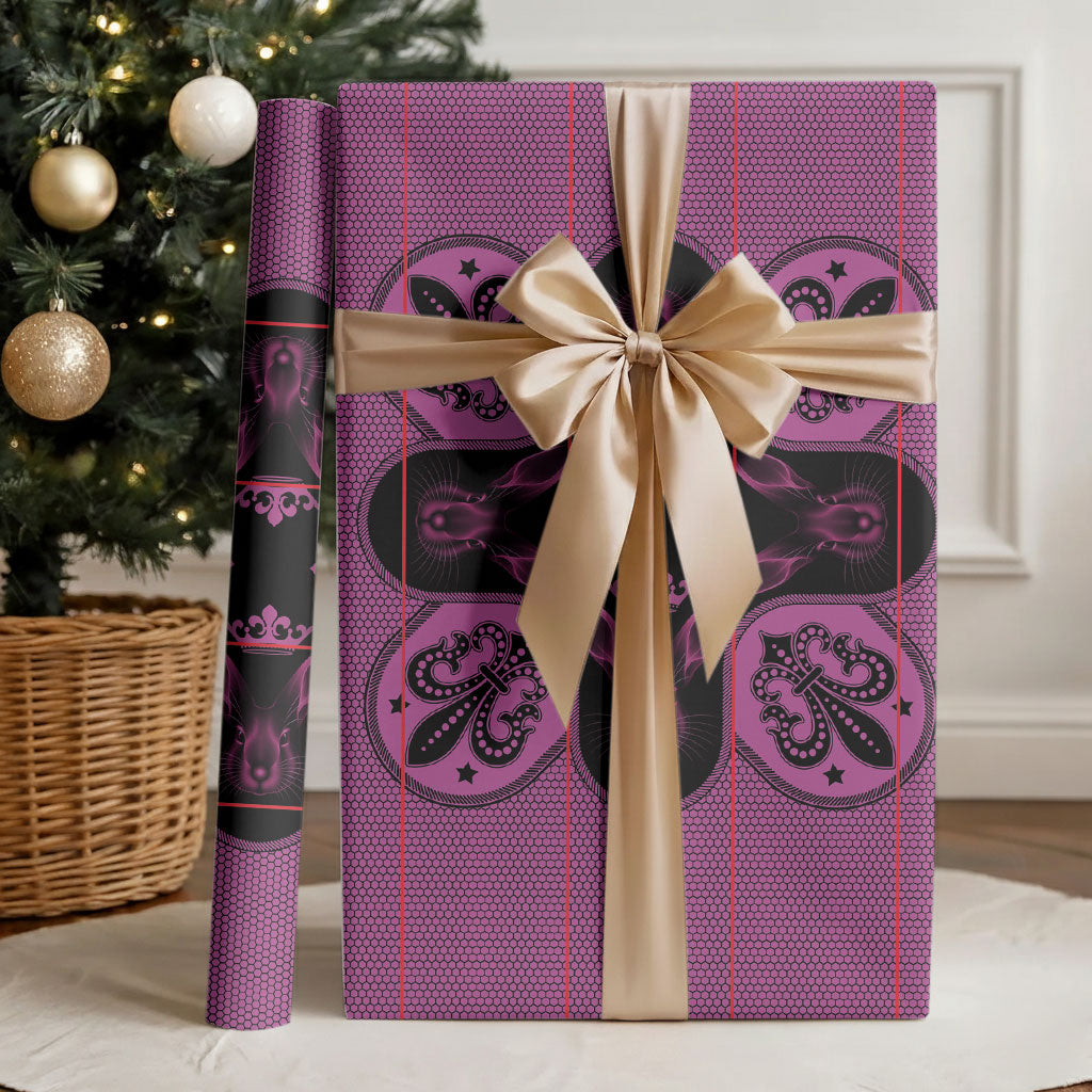 Bafokeng Rabbit Crown Palesa ea kharanium Wrapping Paper Pink Seanamarena Basotho Blanket Inspired