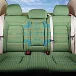 Green Hearts Crown Traditional Geometry Back Car Seat Cover Seanamarena Basotho Blanket Inspired