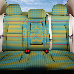Green Hearts Crown Traditional Geometry Back Car Seat Cover Seanamarena Basotho Blanket Inspired