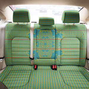 Green Hearts Crown Traditional Geometry Back Car Seat Cover Seanamarena Basotho Blanket Inspired