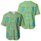 Green Hearts Crown Traditional Geometry Baseball Jersey Seanamarena Basotho Blanket Inspired