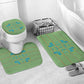 Green Hearts Crown Traditional Geometry Bathroom Set Seanamarena Basotho Blanket Inspired