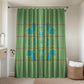 Green Hearts Crown Traditional Geometry Bathroom Set Seanamarena Basotho Blanket Inspired