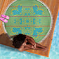 Green Hearts Crown Traditional Geometry Beach Blanket Seanamarena Basotho Blanket Inspired