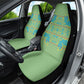 Green Hearts Crown Traditional Geometry Car Seat Cover Seanamarena Basotho Blanket Inspired