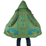 Green Hearts Crown Traditional Geometry Cloak Seanamarena Basotho Blanket Inspired