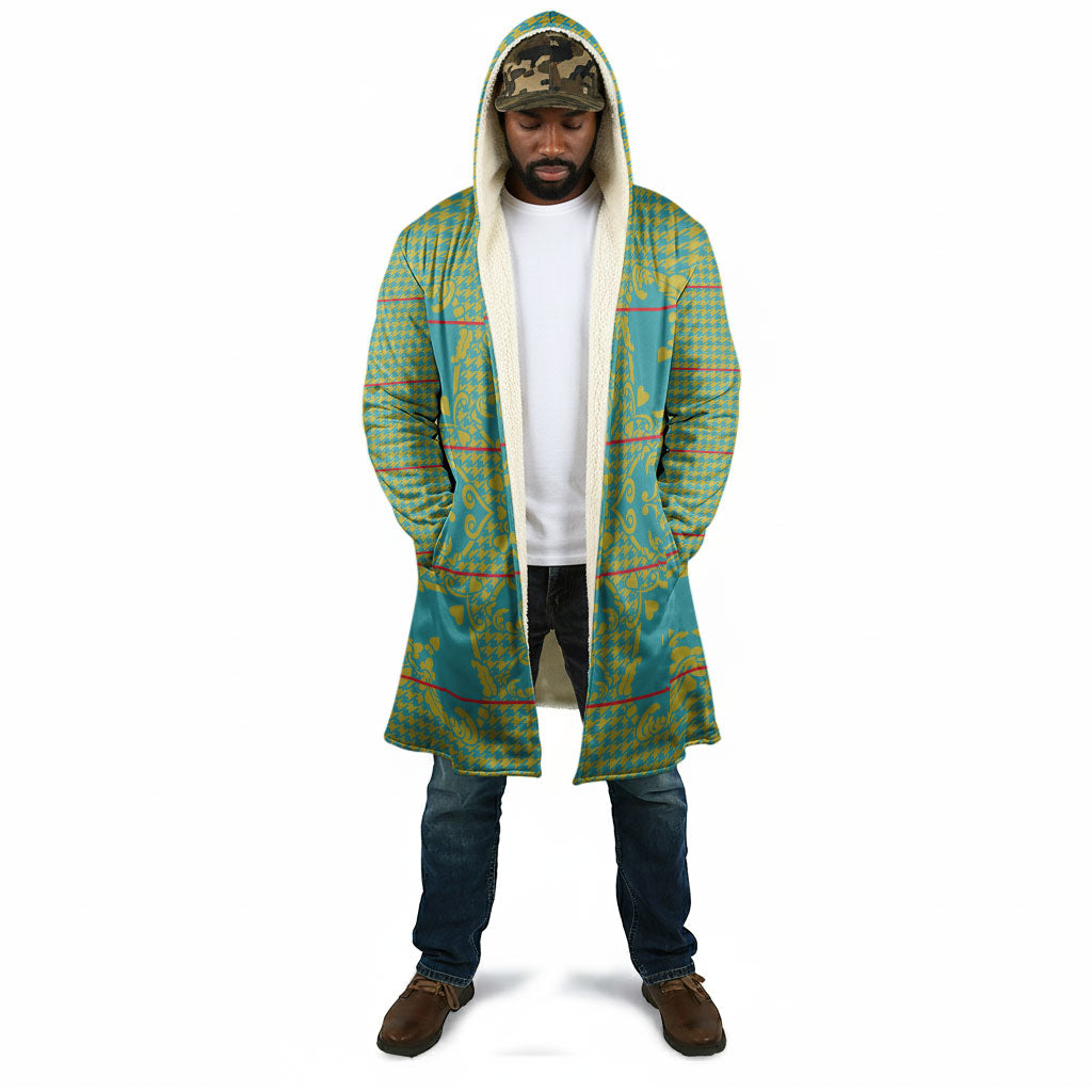 Green Hearts Crown Traditional Geometry Cloak Seanamarena Basotho Blanket Inspired
