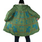Green Hearts Crown Traditional Geometry Cloak Seanamarena Basotho Blanket Inspired