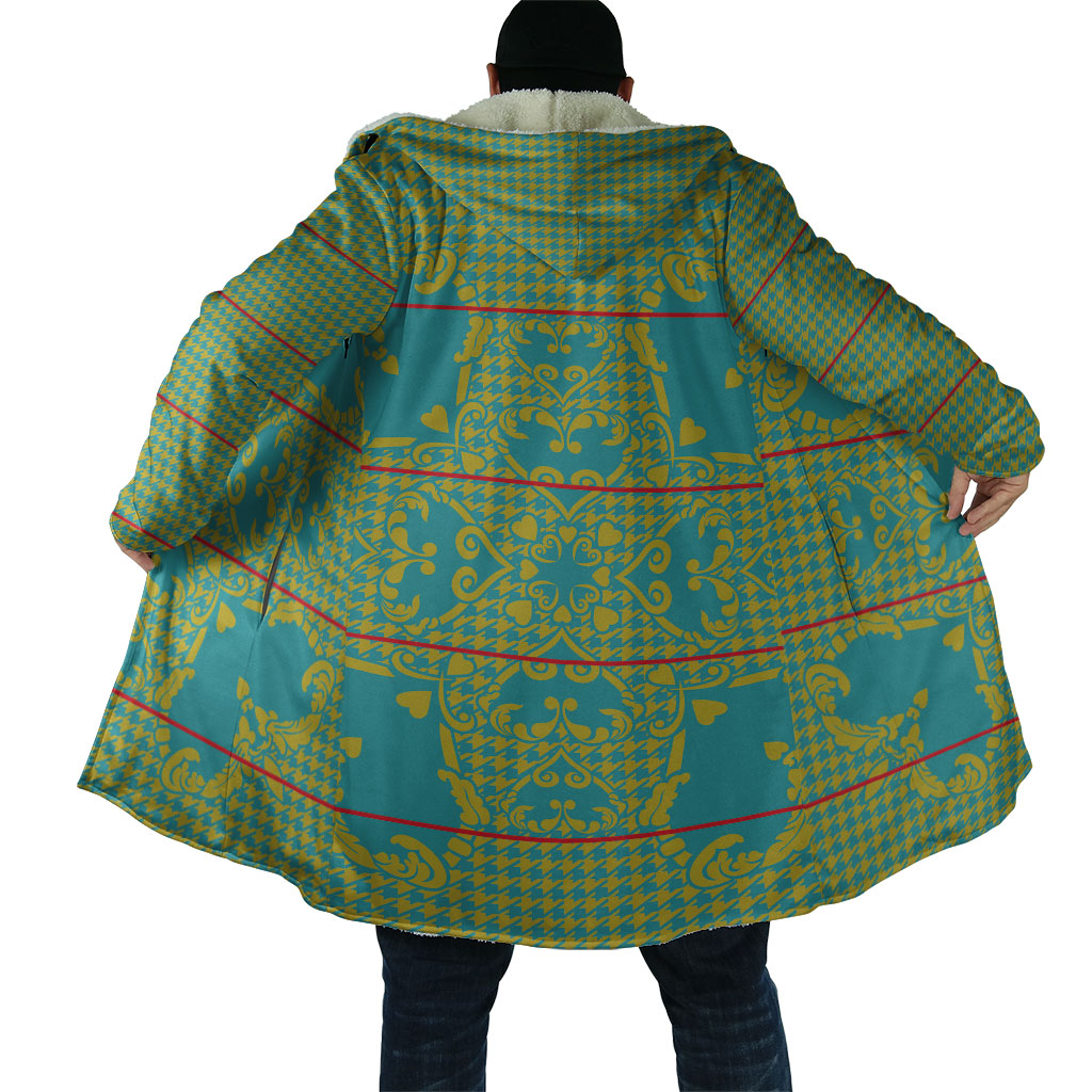 Green Hearts Crown Traditional Geometry Cloak Seanamarena Basotho Blanket Inspired
