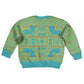 Green Hearts Crown Traditional Geometry Kid Ugly Christmas Sweater Seanamarena Basotho Blanket Inspired