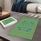 Green Hearts Crown Traditional Geometry Puzzle Seanamarena Basotho Blanket Inspired