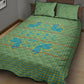 Green Hearts Crown Traditional Geometry Quilt Bed Set Seanamarena Basotho Blanket Inspired
