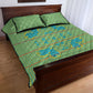Green Hearts Crown Traditional Geometry Quilt Bed Set Seanamarena Basotho Blanket Inspired
