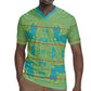 Green Hearts Crown Traditional Geometry Rugby Jersey Seanamarena Basotho Blanket Inspired
