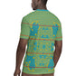 Green Hearts Crown Traditional Geometry Rugby Jersey Seanamarena Basotho Blanket Inspired