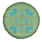 Green Hearts Crown Traditional Geometry Spare Tire Cover Seanamarena Basotho Blanket Inspired